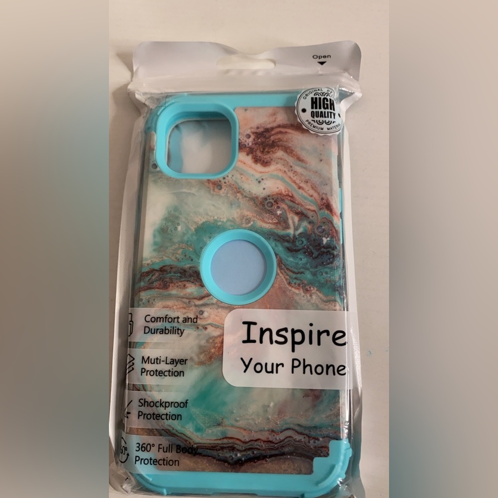 Apple iphone 14 plus shockproof hard case 360 Protection W/ Logo
